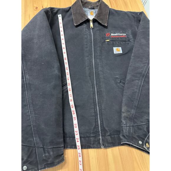 Vintage Carhartt J01 BLK Detroit Blanket Lined Jacket Size 48 Tall - Picture 5 of 13